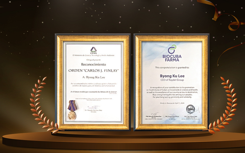 Huân chương Carlos Finlay của CEO RAYDEL