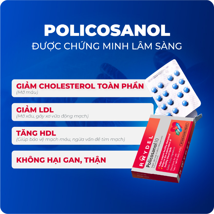 Raydel Policosanol 10 (nhập khẩu Úc) - Ảnh 2