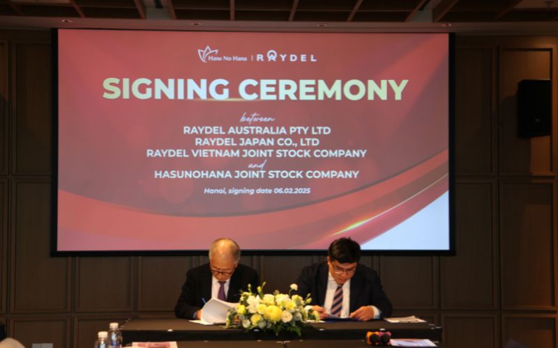 Raydel và Hasu No Hana ký kết biên bản ghi nhớ hợp tác