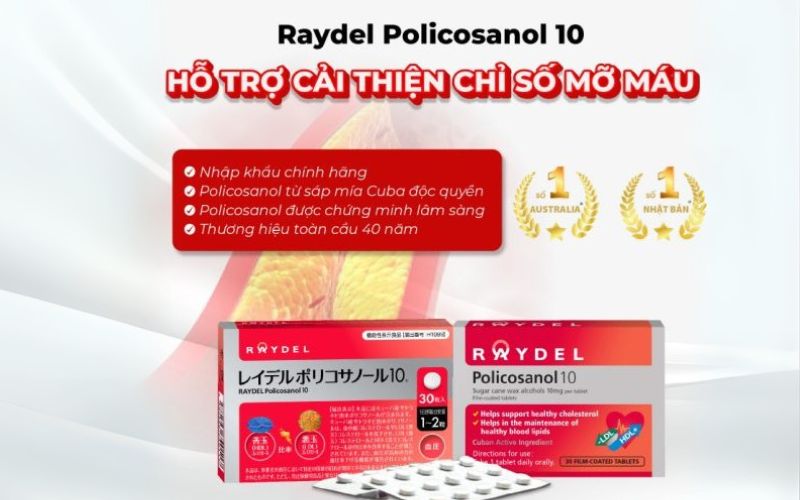 Trải nghiệm thành tựu khoa học của Giáo sư Cho thông qua sản phẩm Raydel Policosanol 10