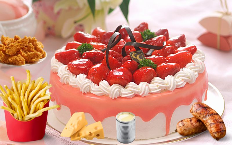 Cholesterol xấu có trong thực phẩm chiên rán, đồ ngọt, nội tạng động vật,...